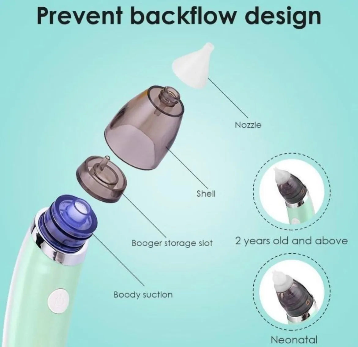 Aspirador Nasal Automático Eléctrico Para Bebés