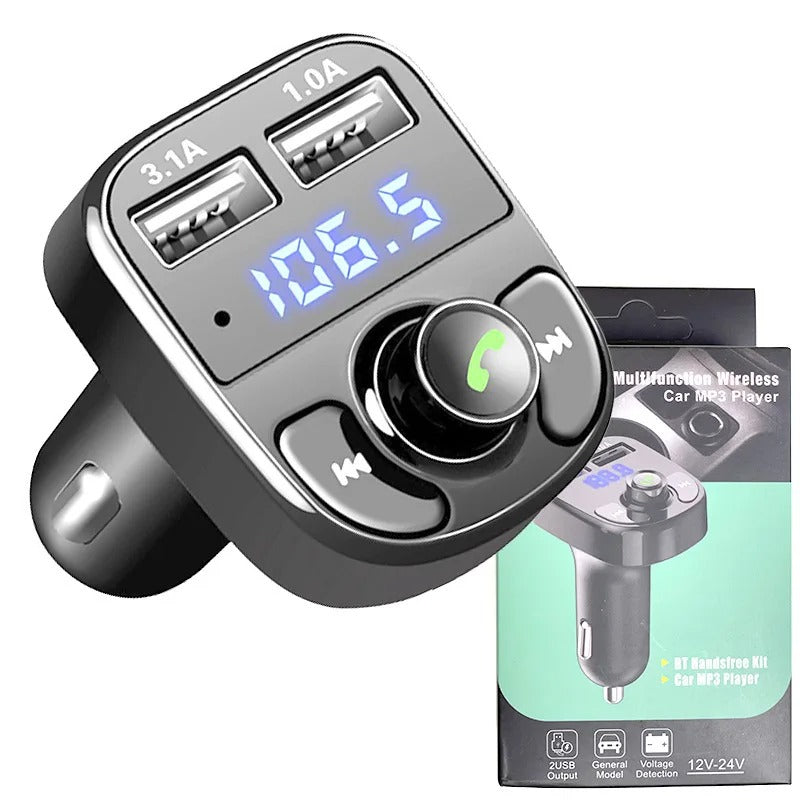 Transmisor FM para carro bluetooth X8