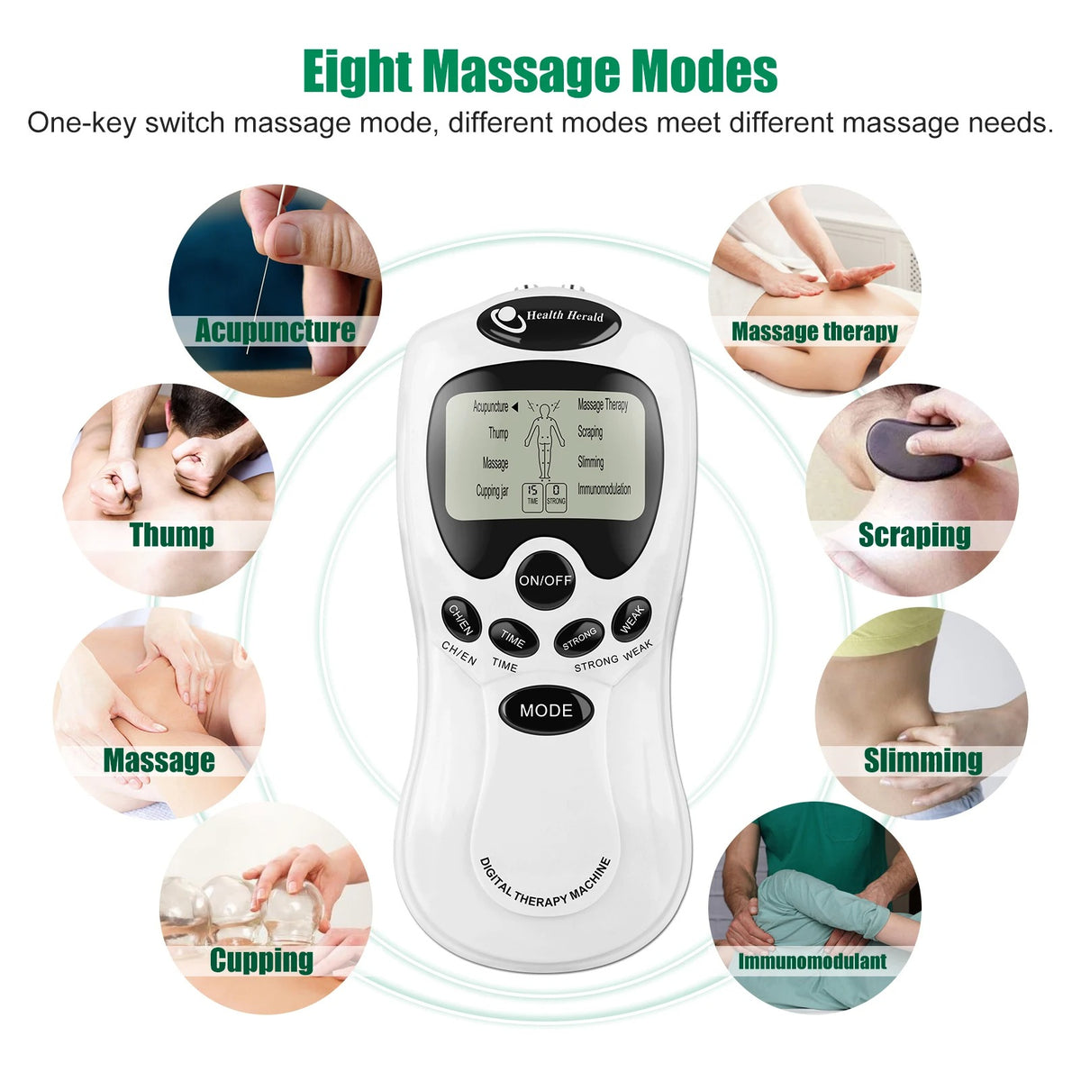 Equipo de Gimnasia Pasiva Digital de 8 Electrodos
