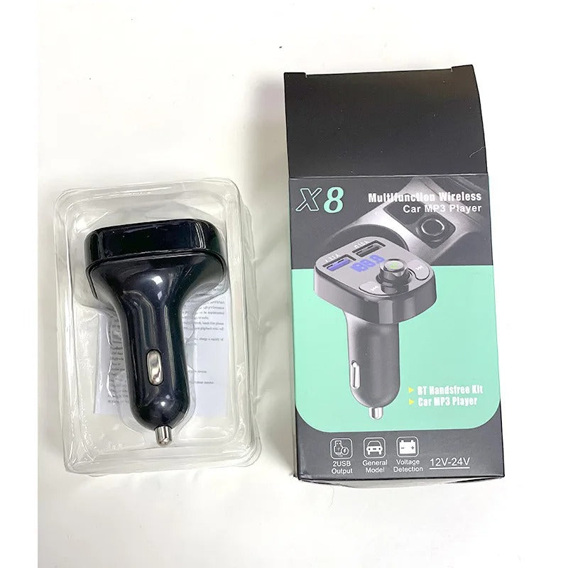 Transmisor FM para carro bluetooth X8